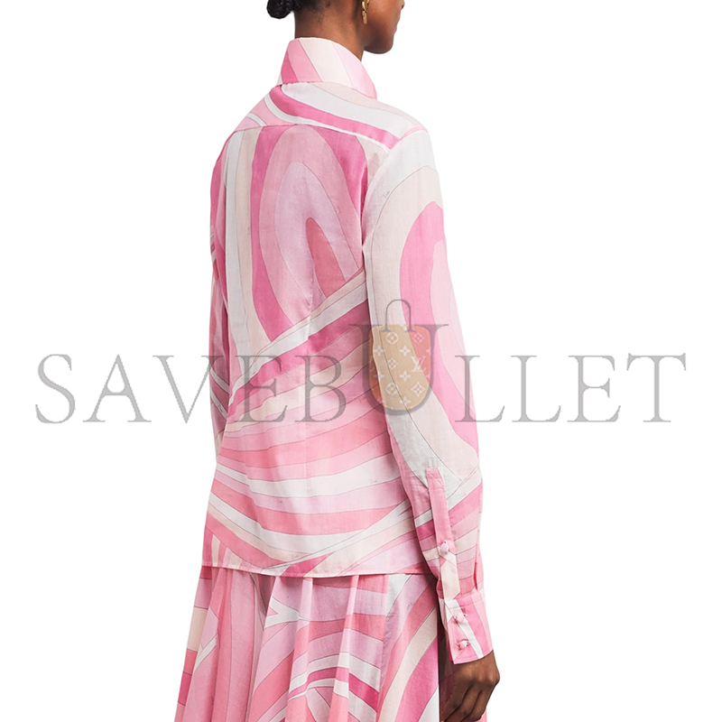 PUCCI COTTON PRINTED BLOUSE 5HRJ265H754040